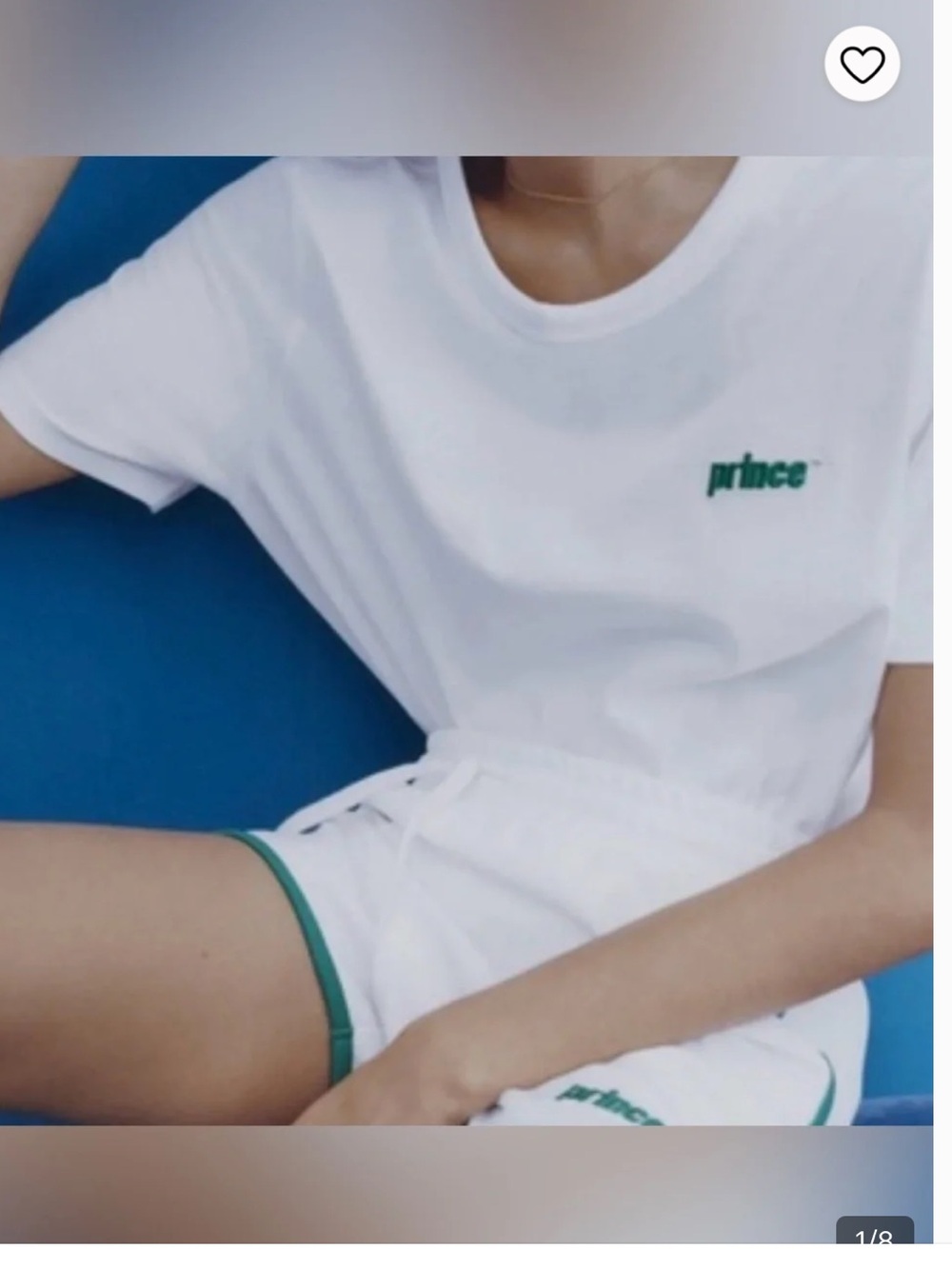 Zara limited edition Prince White Crew Neck T-Shirt with Green Logo (XL)